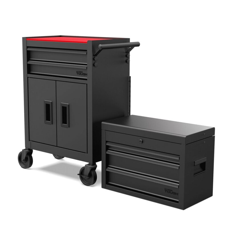 Hyper Tough 20-Inch Heavy Duty Steel Tool Chest, 400 lbs Capacity, Black - Image 7