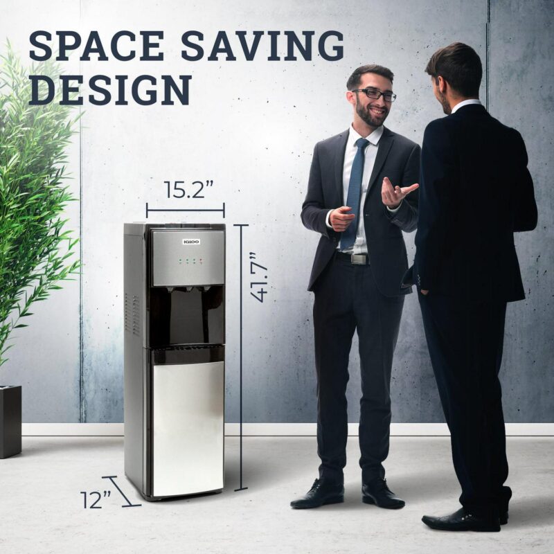 Igloo IWCBL353CRHBKS Hot, Cold and Room Temperature Bottom-Load Water Dispenser - Image 4