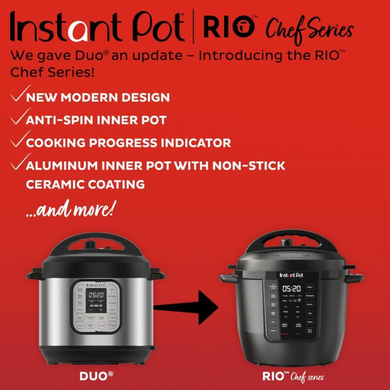 Instant Pot RIO Chef Series 6 Qt Pressure Cooker and Multi-Cooker - Image 8
