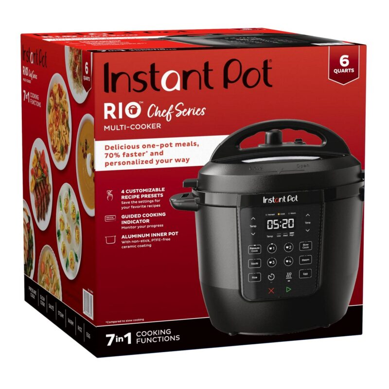 Instant Pot RIO Chef Series 6 Qt Pressure Cooker and Multi-Cooker - Image 11