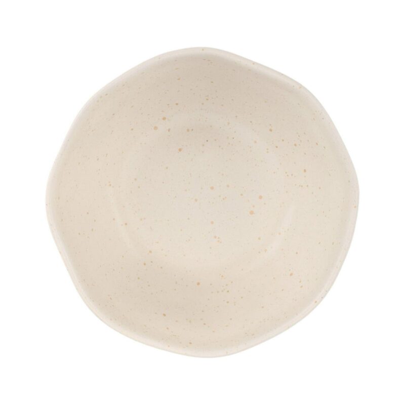 Just Feed Me by Jessie James Decker 12-Piece Ceramic Dinnerware Set, Terracotta Rose Speckle and Cream - Image 8