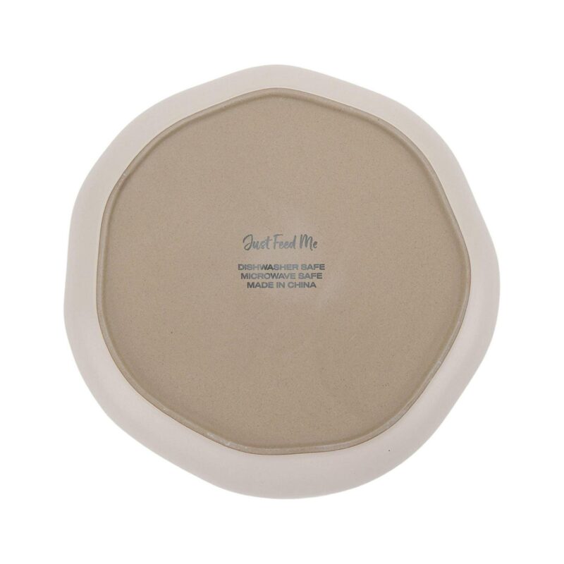 Just Feed Me by Jessie James Decker 12-Piece Ceramic Dinnerware Set, Terracotta Rose Speckle and Cream - Image 6