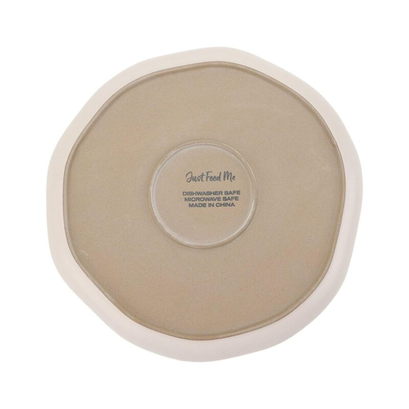 Just Feed Me by Jessie James Decker 12-Piece Ceramic Dinnerware Set, Terracotta Rose Speckle and Cream - Image 4