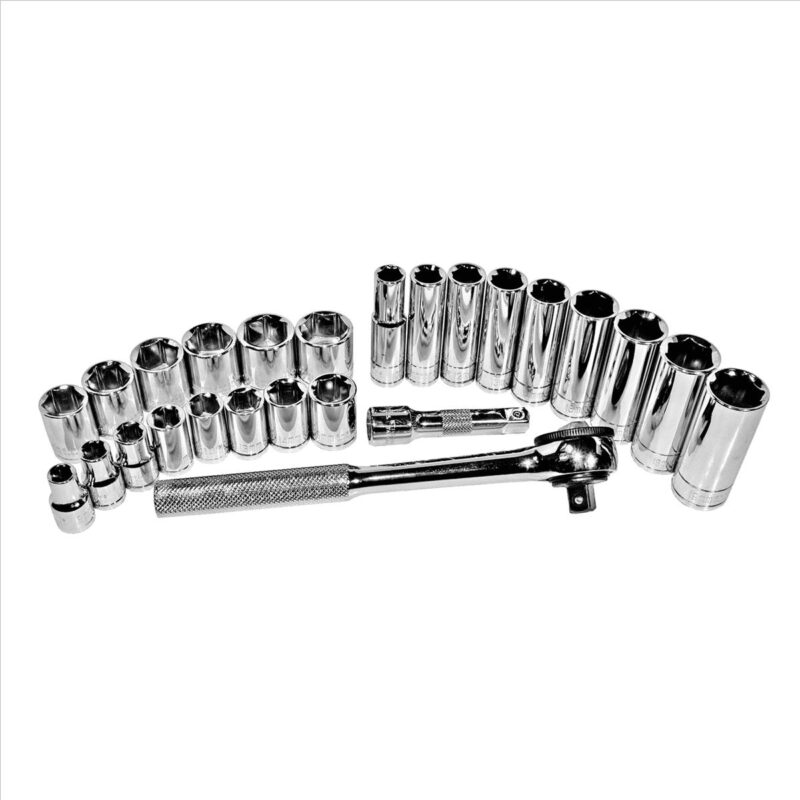 K-Tool 27000 26 Piece 3/8  Drive 6-Point Metric Socket Set