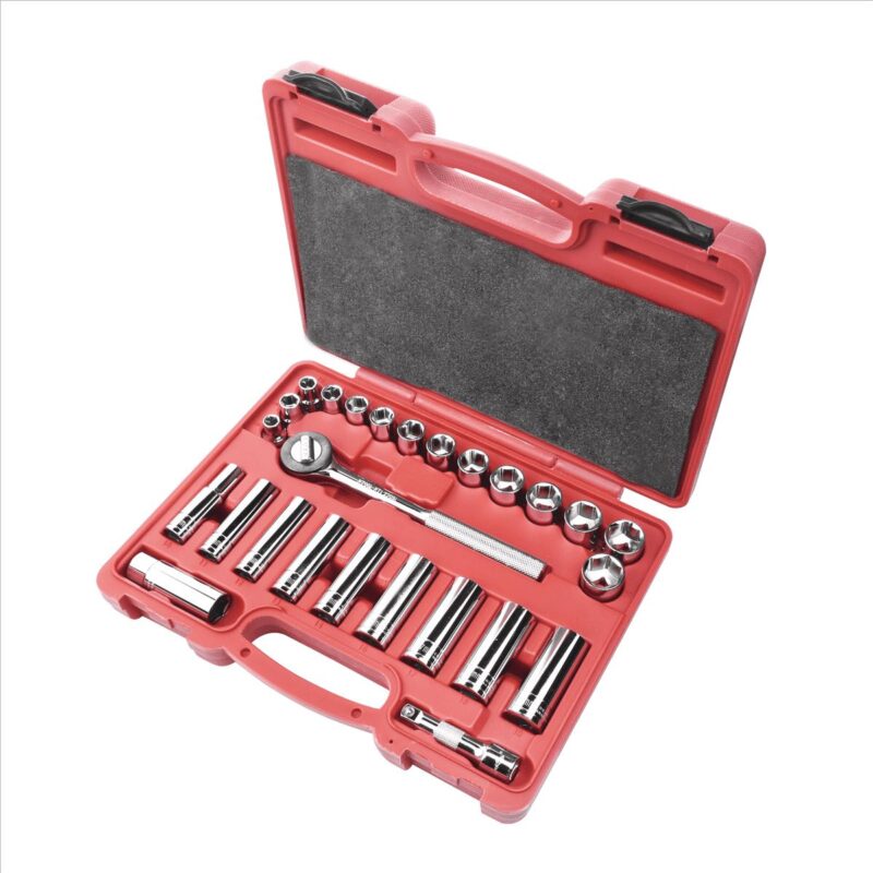 K-Tool 27000 26 Piece 3/8  Drive 6-Point Metric Socket Set - Image 2