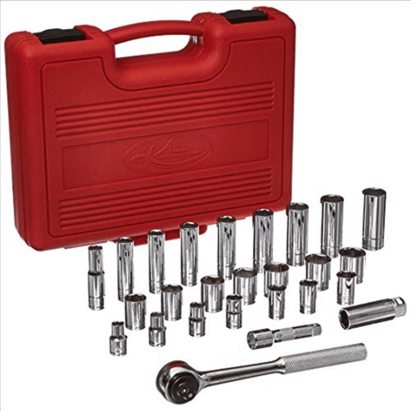 K-Tool 27000 26 Piece 3/8  Drive 6-Point Metric Socket Set - Image 3