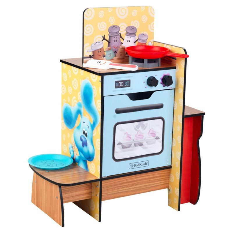 KidKraft Blue's Clues and You! Cooking-Up-Clues Wooden Play Kitchen and Handy Dandy Notebook