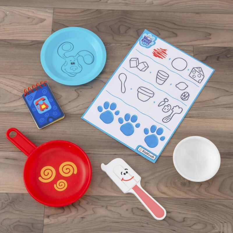 KidKraft Blue's Clues and You! Cooking-Up-Clues Wooden Play Kitchen and Handy Dandy Notebook - Image 4