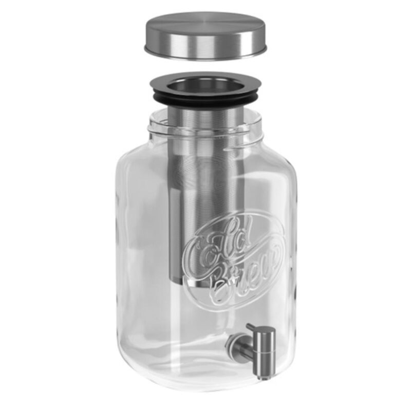 Kook Cold Brew Dispenser with Stainless Steel Spigot, 1 Gallon - Image 4