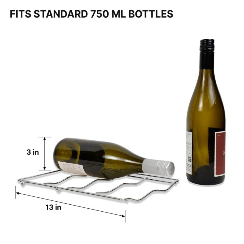 Koolatron 6-Bottle Wine Cooler 0.65 cu. ft. Standard Door Mini Fridge with Wine Rack and Temp. Control - Image 6