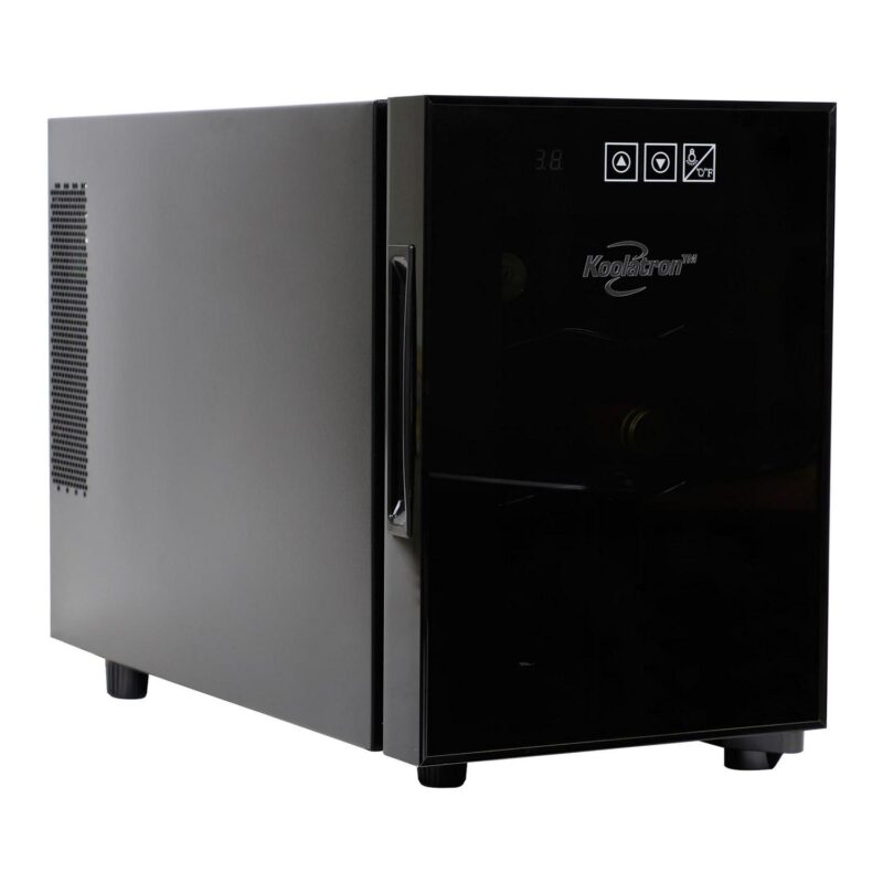 Koolatron 6-Bottle Wine Cooler 0.65 cu. ft. Standard Door Mini Fridge with Wine Rack and Temp. Control - Image 3