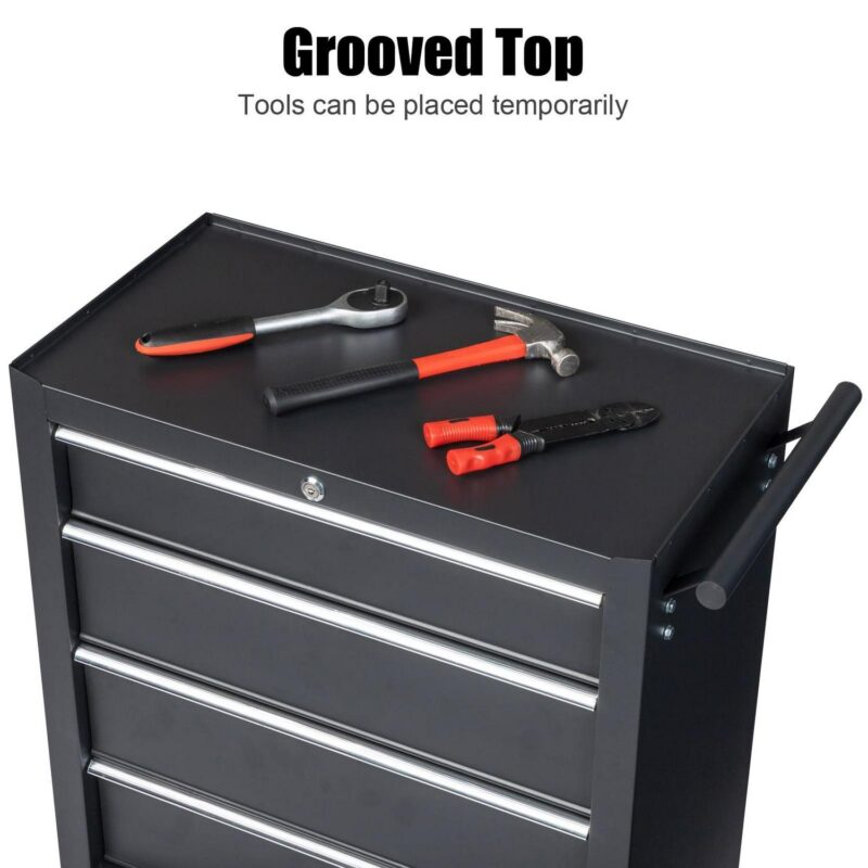 Ktaxon 4-Drawer Tool Chest Rolling Tool Cabinet with Wheels for Home Improvement, Auto Mechanics - Image 9