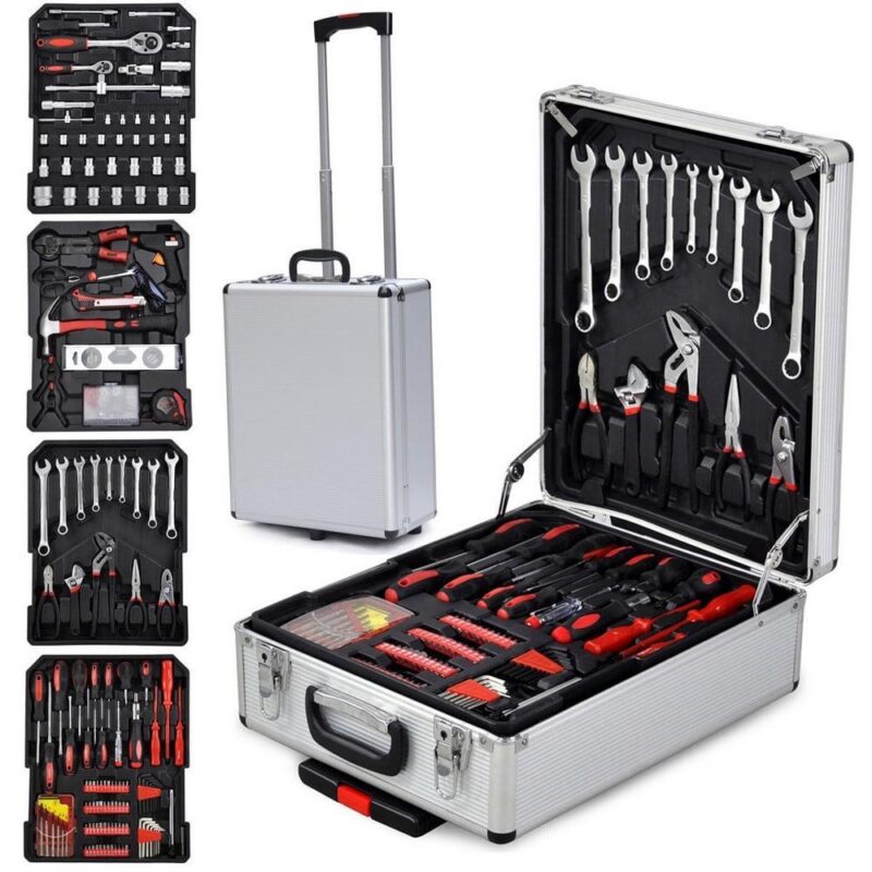 Ktaxon 799 PCS Complete Tool Set Mechanics Wrenches Screwdriver Socket with Trolley Case, Auto Home Repair Kit