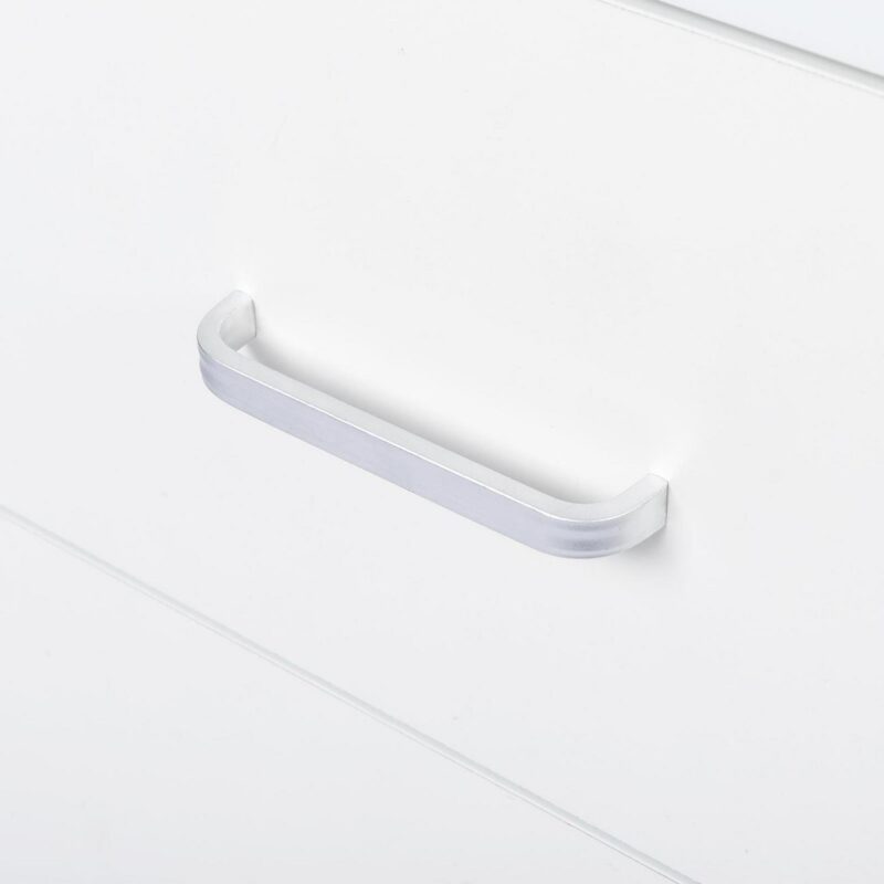 Ktaxon Set of 2 Modern White 3 Drawer Dresser Bedroom White Finish - Image 7