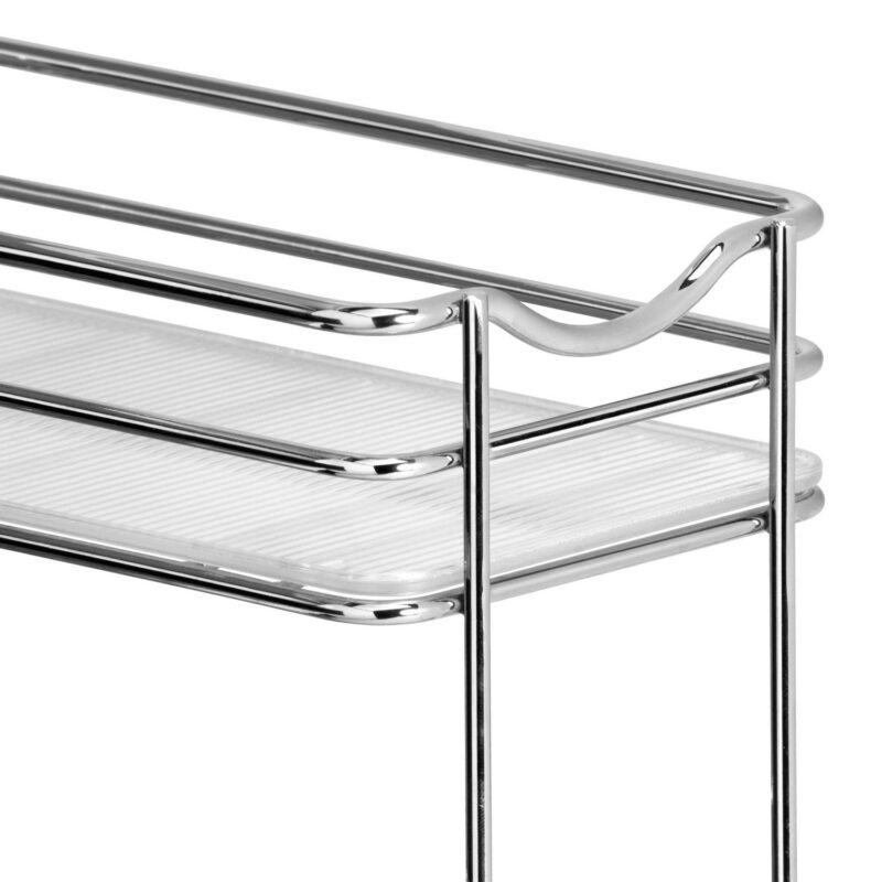 LYNK PROFESSIONAL 4-1/4  Wide Double Pull Out Spice Rack Organizer for Cabinet, Slide Out Shelf, Chrome - Image 13