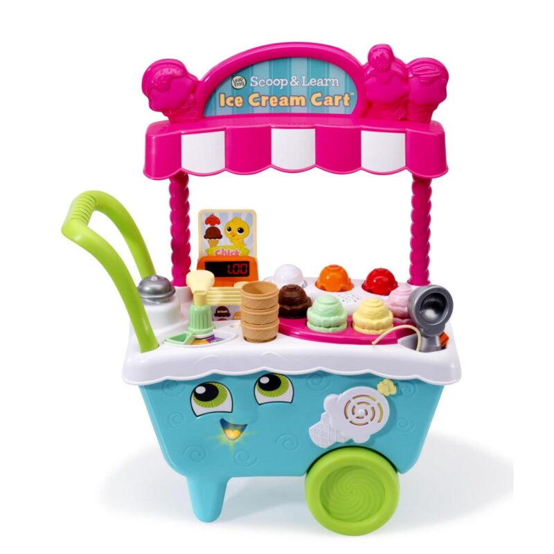 LeapFrog Scoop and Learn Ice Cream Cart Play Food with Accessories Included, Baby and Toddler Toys