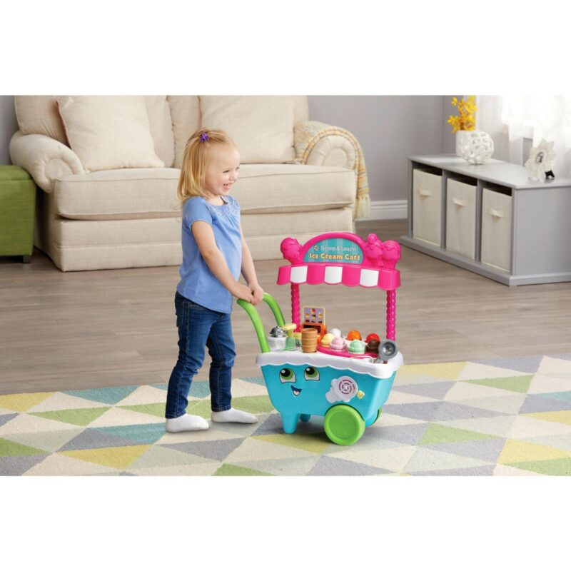 LeapFrog Scoop and Learn Ice Cream Cart Play Food with Accessories Included, Baby and Toddler Toys - Image 6