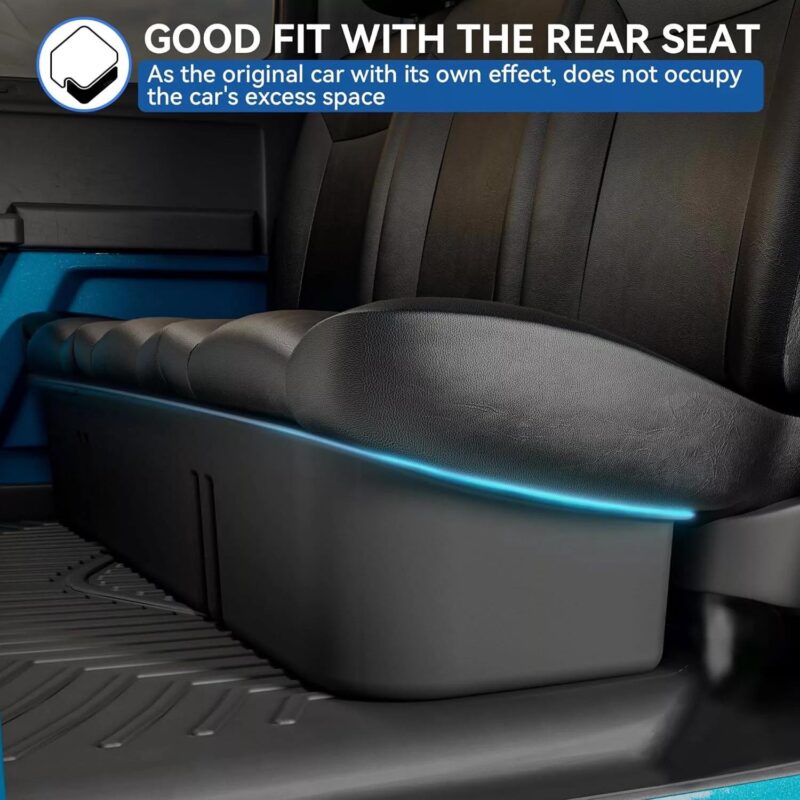 Ledkingdomus Under Seat Storage Box fit for 2015-2023 2024 Ford F150 SuperCrew Cab and Crew Cab 2in1 Design Max Storage - Image 6