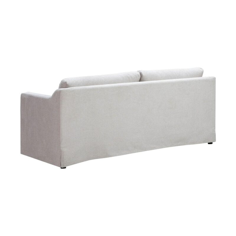 Lifestyle Solutions Riley Farmhouse Slip-Cover Style Upholstered Sofa, Oatmeal Fabric - Image 4
