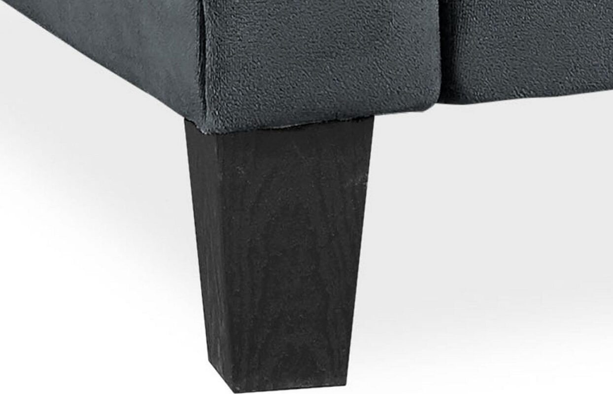 Lifestyle Solutions Alexa Sofa with Rolled Arms, Gray Fabric - Image 4