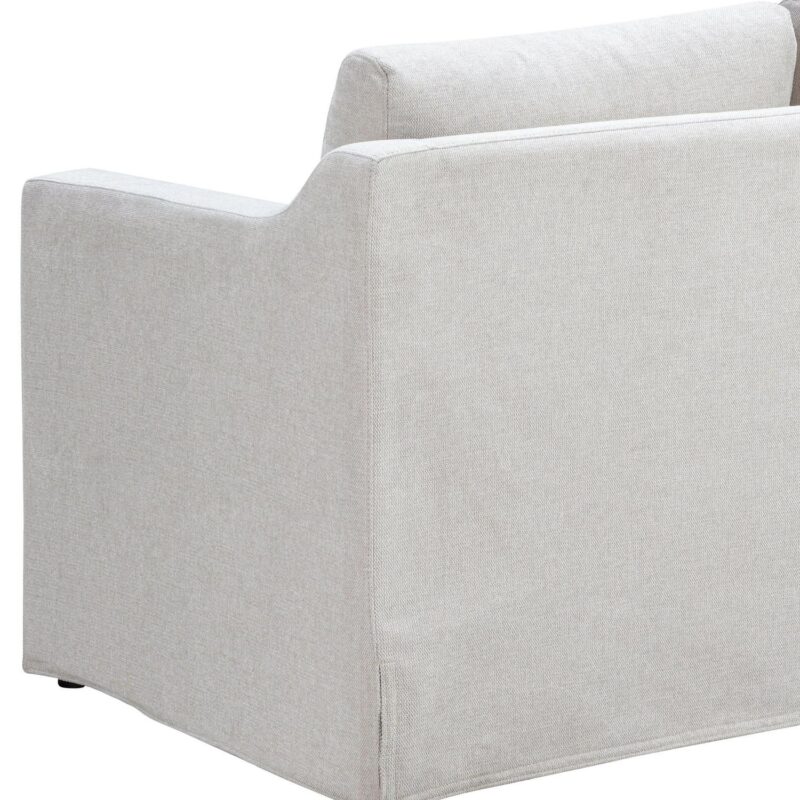 Lifestyle Solutions Riley Farmhouse Slip-Cover Style Upholstered Sofa, Oatmeal Fabric - Image 7