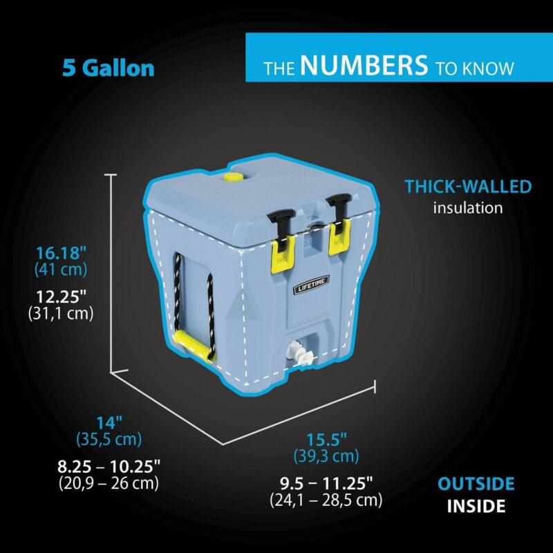 Lifetime New 5 Gal. Capacity Water Jug: Drink Cooler and Beverage Dispenser (91270) - Image 3