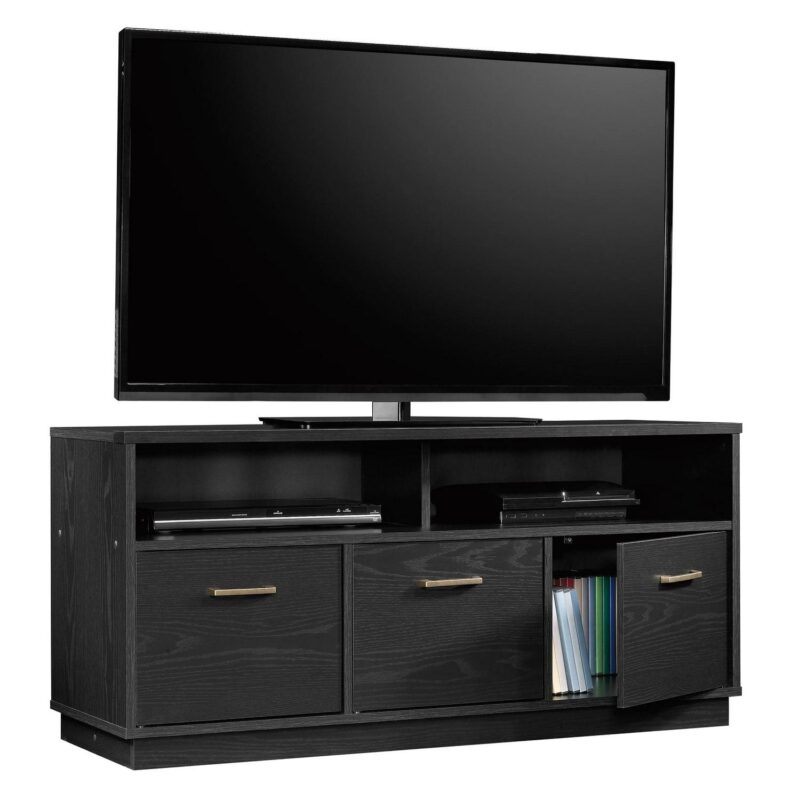 Mainstays 3-Door TV Stand Console for TVs up to 50 , Blackwood Finish - Image 8