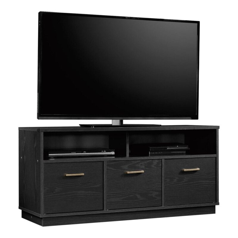Mainstays 3-Door TV Stand Console for TVs up to 50 , Blackwood Finish - Image 2