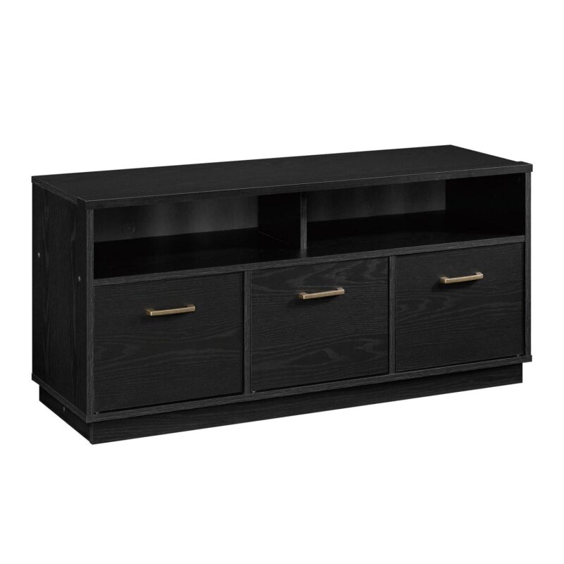Mainstays 3-Door TV Stand Console for TVs up to 50 , Blackwood Finish - Image 3