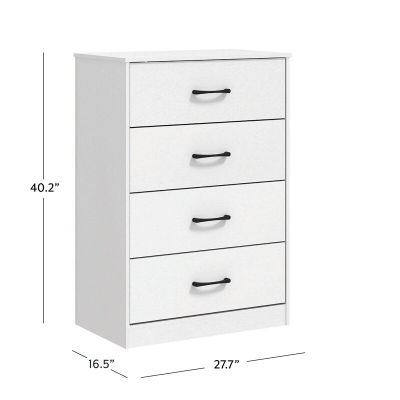 Mainstays Ardent 4 Drawer Dresser, White - Image 5