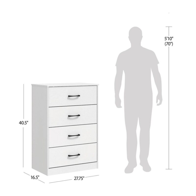 Mainstays Ardent 4 Drawer Dresser, White - Image 11