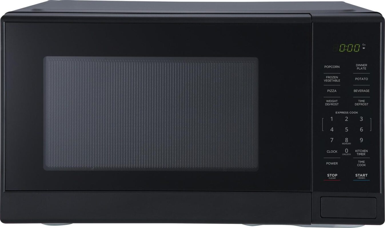Mainstays New 1.1 Cu ft Microwave Oven in Black Color