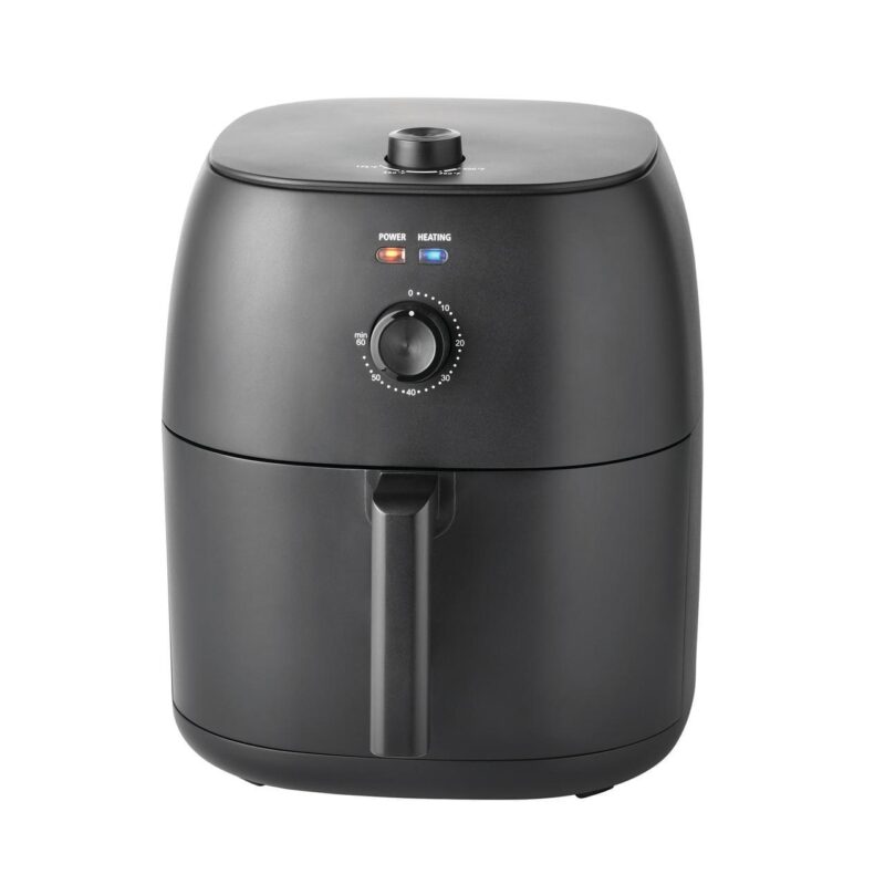 Mainstays New 8 qt Compact Air Fryer, Black - Automatic Shutoff, Built-in Timer