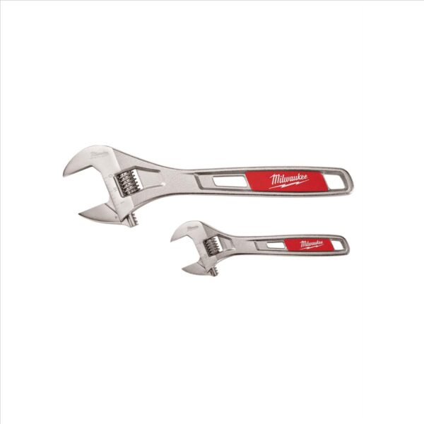 Milwaukee 48-22-7400 6  and 10  Adjustable Wrench 2 pack