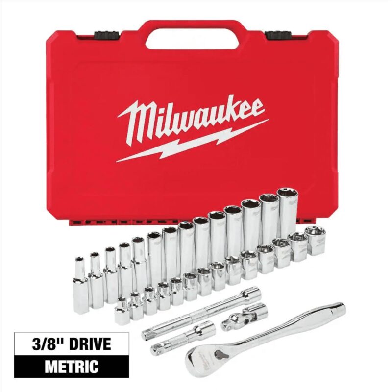 Milwaukee 48-22-9508 3/8  Drive 32pc Metric Ratchet and Socket Set