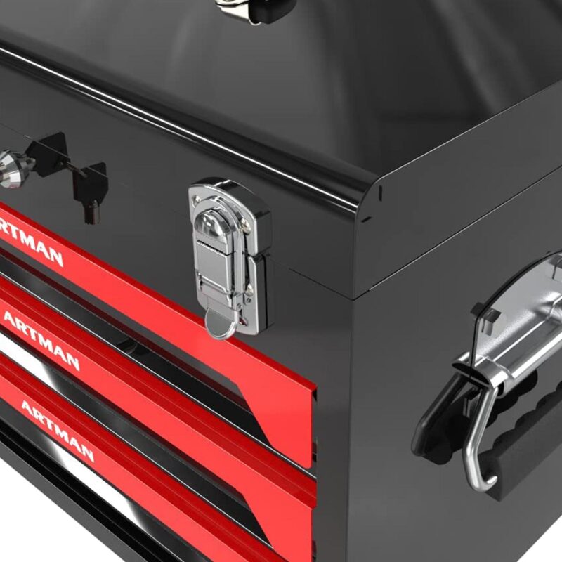 Miniyam Tool Set, 3-Drawer Heavy Duty Tool Kits Box with Handlefor Adults Mechanics Workshop Maintenance and Repair Projects, Black - Image 7