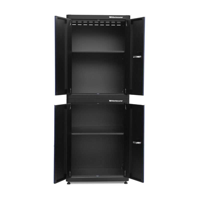 Montezuma Garage Tool Storage System 30.5 x 24  Locking 2 Door Stacking Base Cabinet, Black - Image 12