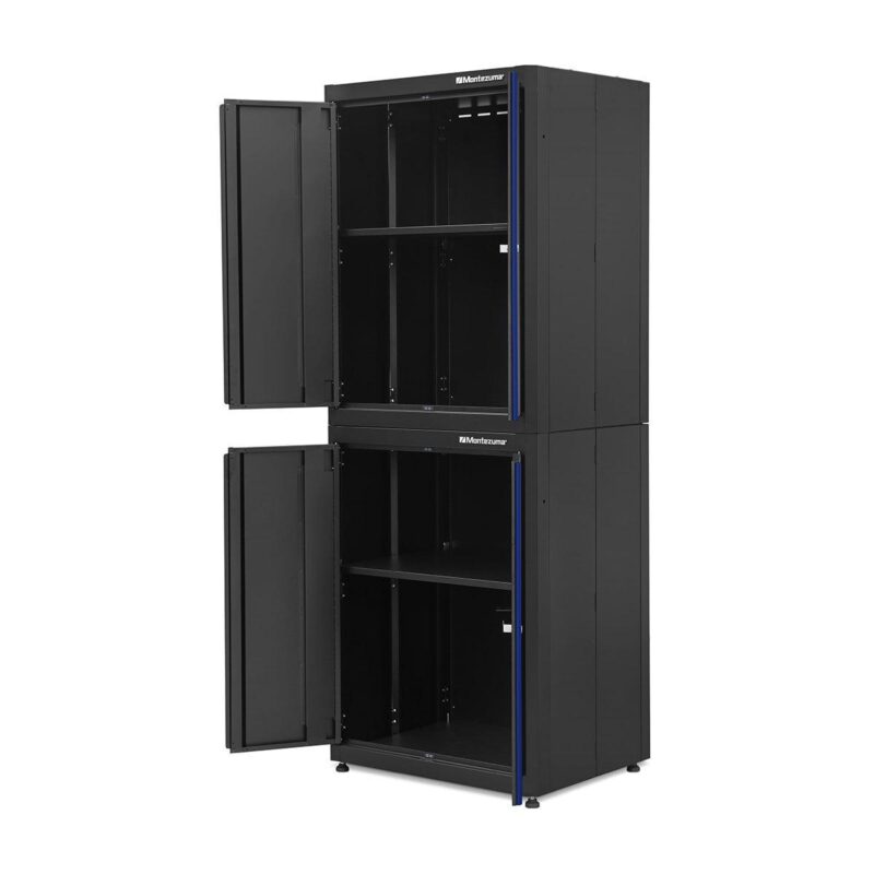 Montezuma Garage Tool Storage System 30.5 x 24  Locking 2 Door Stacking Base Cabinet, Black - Image 13