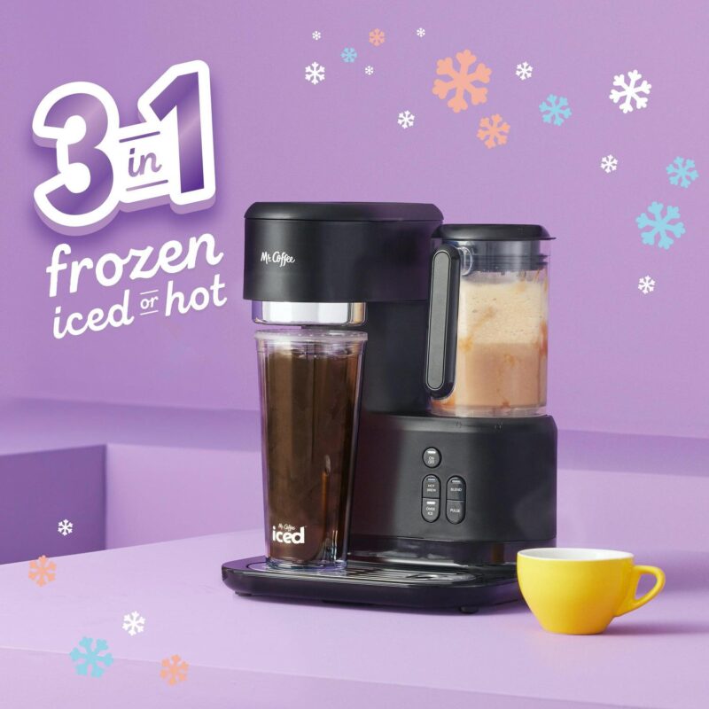 Mr. Coffee Single Serve Frappe and Iced Coffee Maker with Blender, Black - Image 3