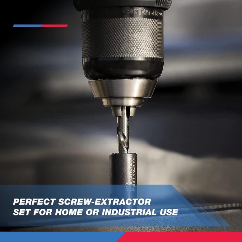NEIKO 04202A Master Screw Extractor | 55 Pieces Broken Bolt Remover | Multi Spline, Extractor Pins, Spiral and Nut Extractors | 5/64a to 1/2  | Stripped Screws, Studs, Fittings and Lugs Extraction - Image 5