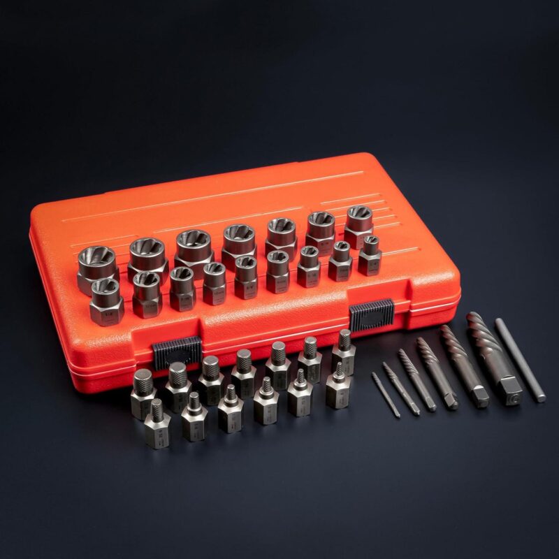 NEIKO 04208A Master Screw, Nut, and Bolt Extractor, 36 Piece Lug Nut Removal Tool, 3/8 Dr., Deep and Shallow Stripped Bolt Extractor Socket Set, Rounded Bolt Removal tool, Nut Remover Socket Set, CR-Mo - Image 6