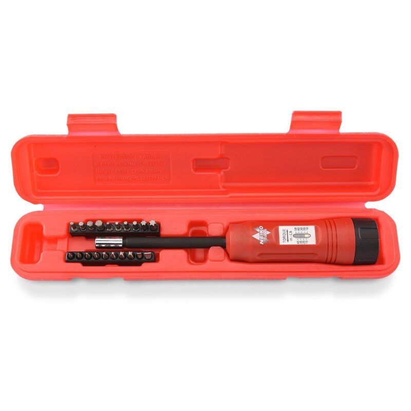 NEIKO 10573B 1/4a Torque Screwdriver Set, 20 Hex Bits, 10 to 50 In-Lbs, Long Shank Screwdriver Torque Wrench, Adjustable Inch-Pound Torque Screwdriver for HVAC and Gunsmiths - Image 6
