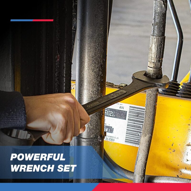 Neiko 03125A Heavy Duty Wrench Set | 6 Piece | SAE | 12-Pt Combination Box Ends - Image 5