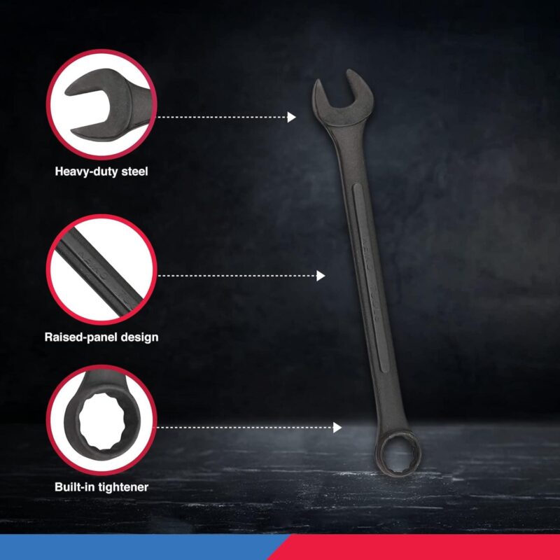 Neiko 03575A Jumbo Combination Wrench Set | 16 Piece | MM | 6 mm to 32 mm | Raised Panel Construction - Image 4