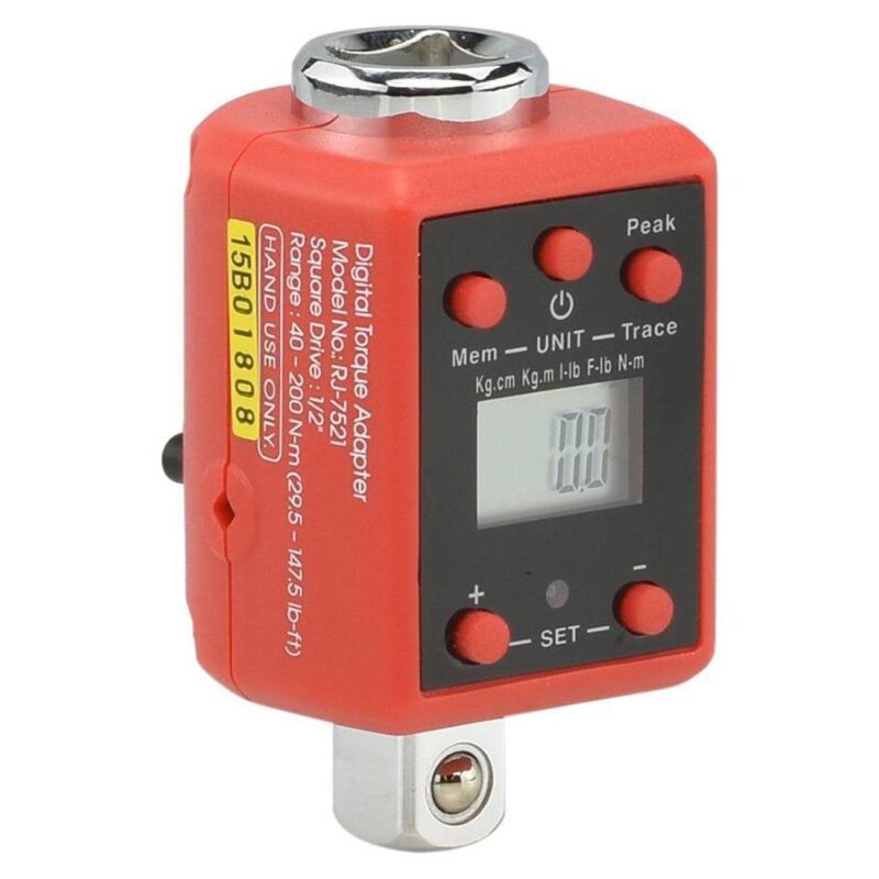 Neiko 20741A 1/2a Digital Torque Adapter, 29.5-147.5 Ft-Lb, 1/2a Drive Digital Torque Wrench Converter/Torque Wrench Adapter, Alert Signals Torque Setting, Calibrate Digital and Analog Torque Wrench - Image 5
