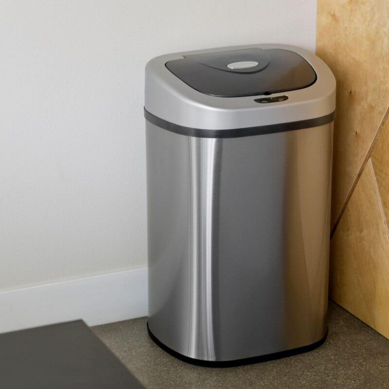 Nine Stars 21.1 Gallon Trash Can, Motion Sensor Touchless Kitchen Trash Can, Stainless Steel - Image 3