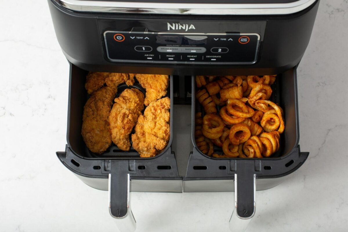NinjaA FoodiA 4-in-1, 8-qt., 2-Basket Air Fryer with DualZonea c Technology - Image 10