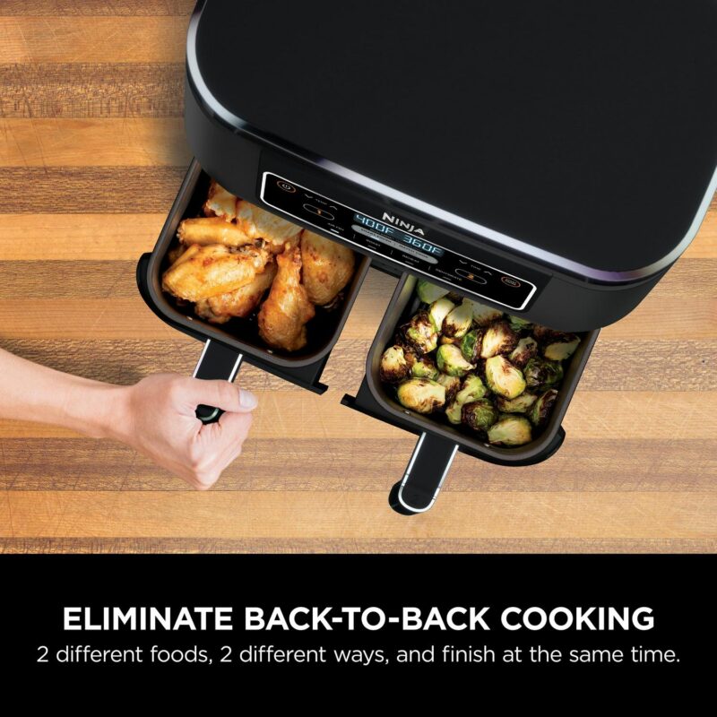 NinjaA FoodiA 4-in-1, 8-qt., 2-Basket Air Fryer with DualZonea c Technology - Image 3