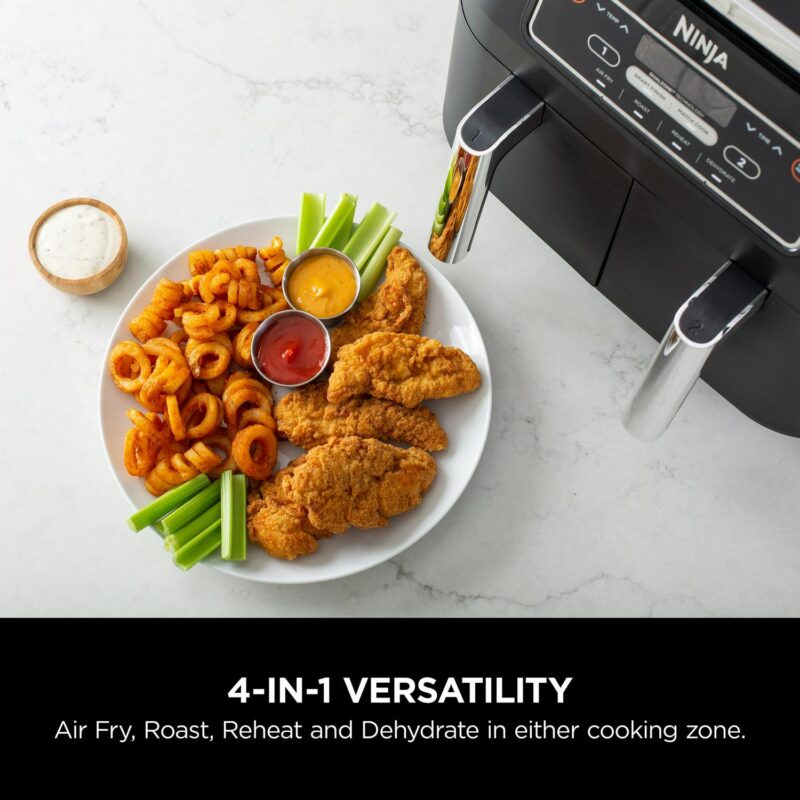 NinjaA FoodiA 4-in-1, 8-qt., 2-Basket Air Fryer with DualZonea c Technology - Image 5