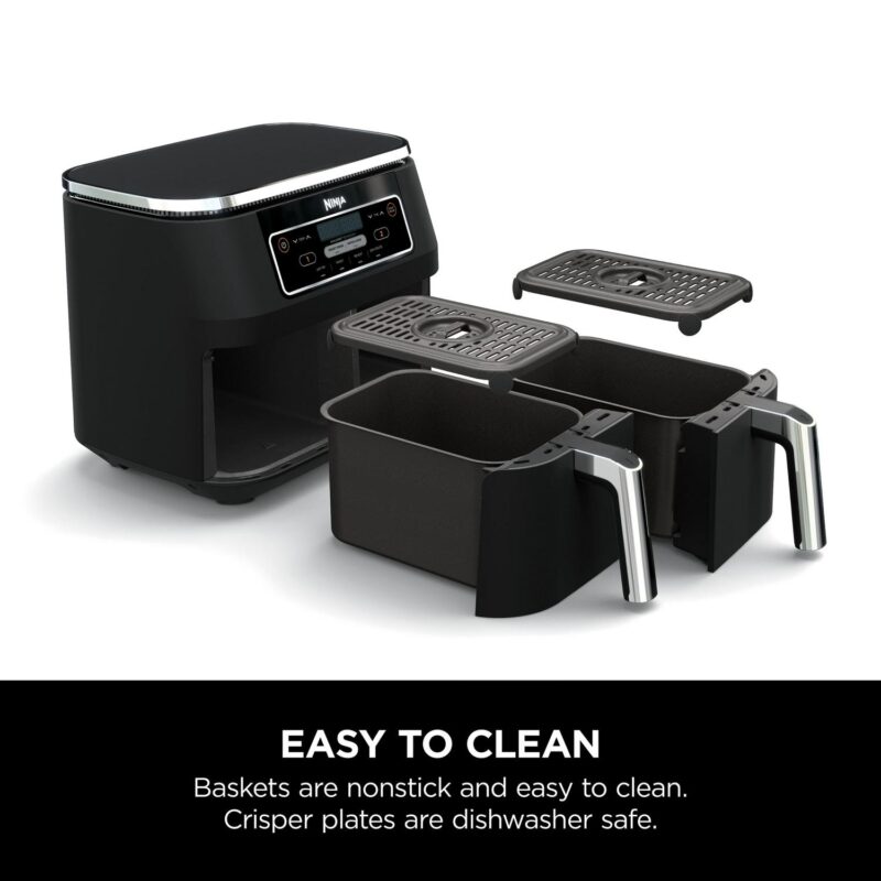 NinjaA FoodiA 4-in-1, 8-qt., 2-Basket Air Fryer with DualZonea c Technology - Image 4